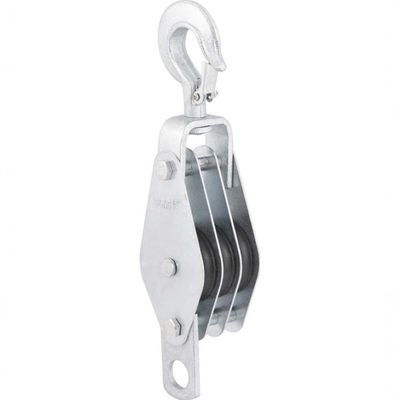 Moitão Cadernal 970kg 3 Roldanas 60x12,7mm Com 2 Peças Vonder