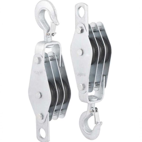 Moitão Cadernal 970kg 3 Roldanas 60x12,7mm Com 2 Peças Vonder