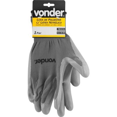 Luva Poliester-latéx Nitrílico Tamanho 10 Ca35454 - Vonder