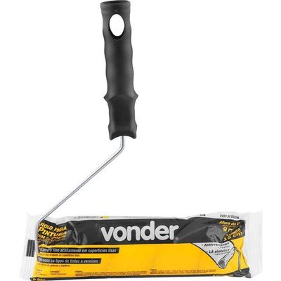 Rolo De Lã Antirrespingo 15cm Com Suporte - Vonder