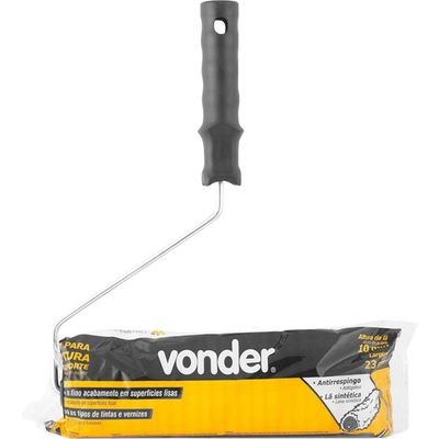 Rolo De Lã Antirrespingo Econ 23cm Com Suporte - Vonder
