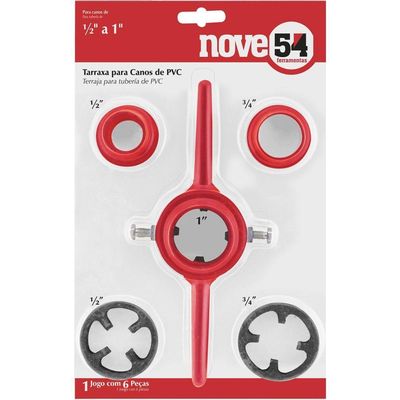 Jogo Tarraxa Para Cano De Pvc 1-2" A 1" Corpo Plástico Nove54