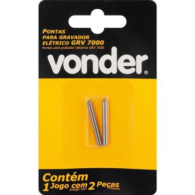 Kit 2 Pontas Para Gravador Eletrico Grv7000 Vonder