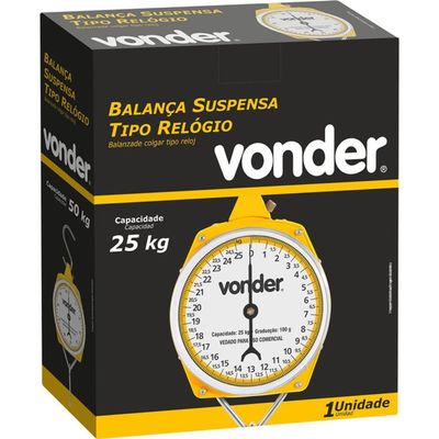 Balança Suspensa Tipo Relógio 25kg - Vonder