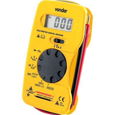 Multímetro Digital AComdc 200-500 Volts Mdv0300 Vonder