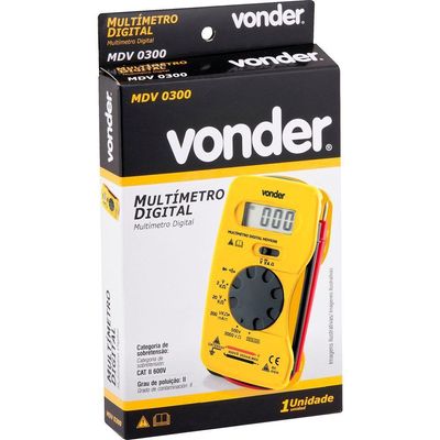 Multímetro Digital AComdc 200-500 Volts Mdv0300 Vonder