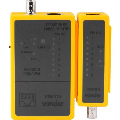Testador Cabo De Rede Rj45 E Cabo Coaxial - Vonder