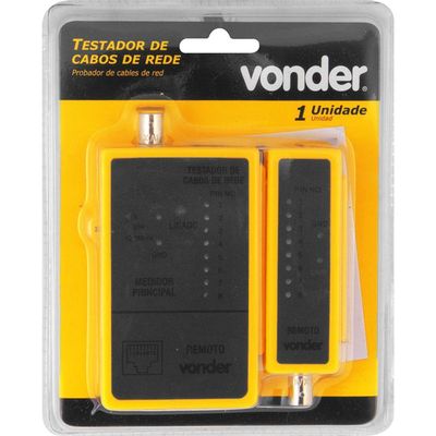 Testador Cabo De Rede Rj45 E Cabo Coaxial - Vonder