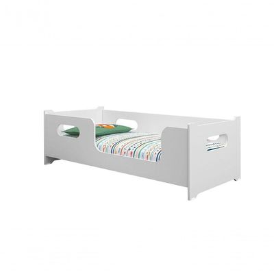 Cama Solteiro Montessoriana 100% Mdf + Colchão Solteiro 188x88 Toraflex - Branca