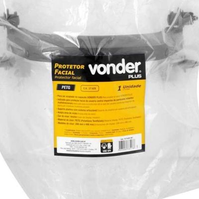 Protetor Facial Petg Para Capacete Vonder Plus