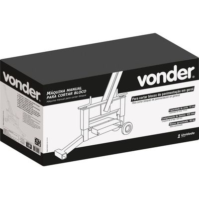 Máquina Para Cortar Bloco Manual - Vonder