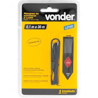 Medidor De Distância à Laser 30,0 M Compacto Vonder
