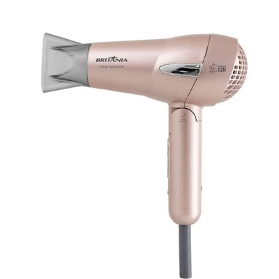Kit Beleza Travel Rose Gold Britânia Secador Prancha Bivolt
