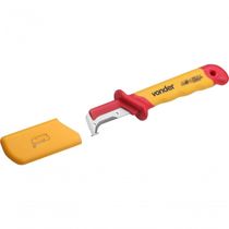 Faca Curva Para Desencapar Cabos 7'' Isolada Iec60900 Vonder