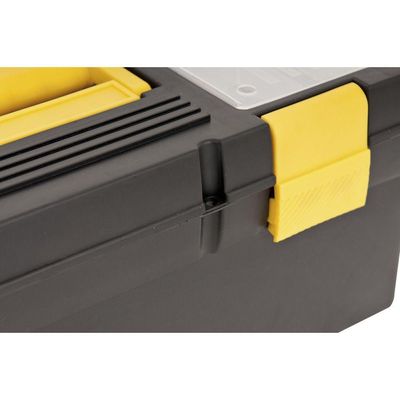 Caixa Plástica Para Ferramentas Baú 400x155x160mm Com Bandej