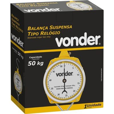Balança Suspensa Tipo Relógio 50kg - Vonder