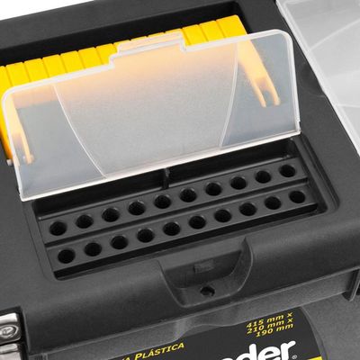 Caixa Plástica Ferram Baú 415x210x190mm Cpv160 Vonder