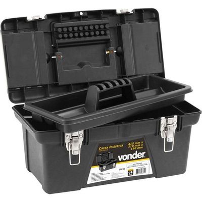 Caixa Plástica Ferram Baú 415x210x190mm Cpv160 Vonder