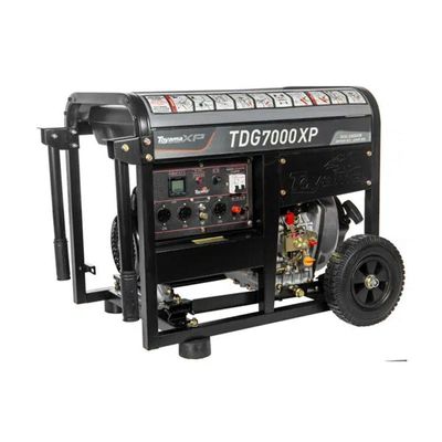 Gerador Diesel Toyama Refrigerado à Ar 6000w Bivolt 115-230v P.manual Alternador Cobre Tdg7000xp