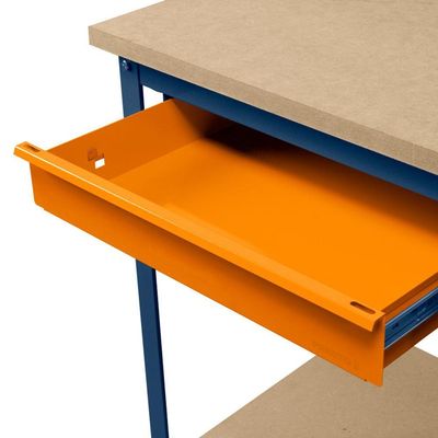 Gaveta Para Bancada 600mm Cinza E Laranja Presto