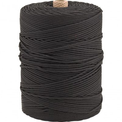 Corda Multifilamento Trançada 2,5mm 1,0kg 372m Preta Polip.