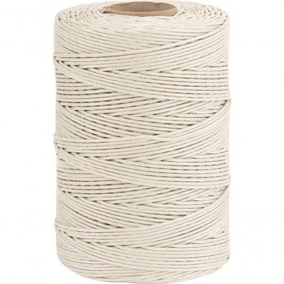 Corda Multifilamento Trançada 5,0mm 4,5kg 297 Metros Branca