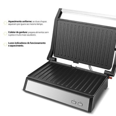 Grill Pgr32 Philco Revestimento Antiaderente 110V