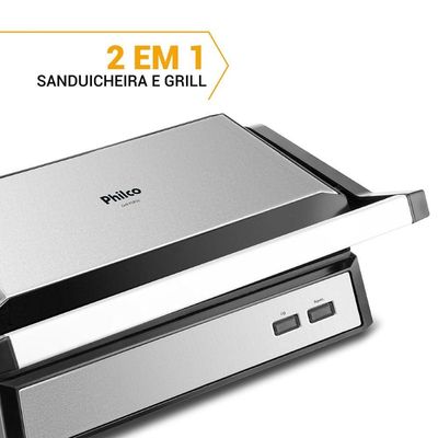 Grill Pgr32 Philco Revestimento Antiaderente 110V