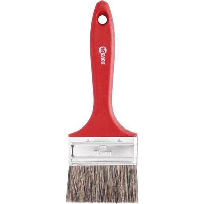Pincel 3 Cerda Gris Cabo Plástico Para Tintas Latéx E Acríl