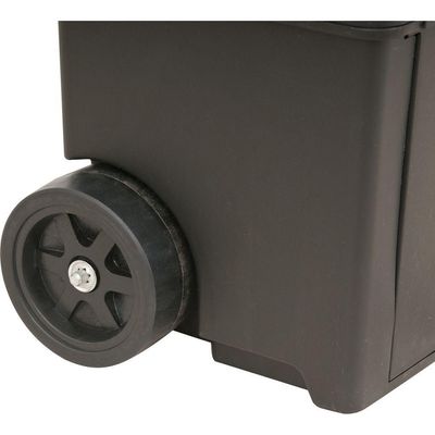 Caixa Plástica Para Ferramentas Baú 460x260x620mm Com Rodas