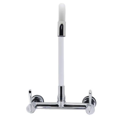 Torneira Misturador Cozinha De Parede Color Branco C61