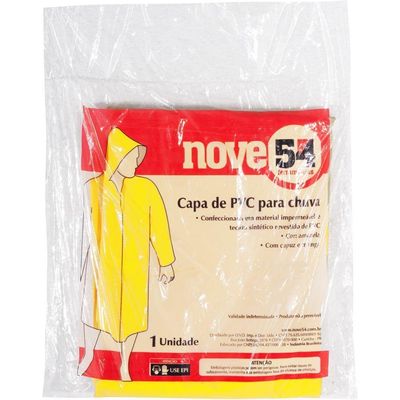 Capa Para Chuva De Pvc Com Forro G Amarela - Nove54