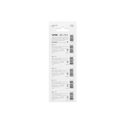 Bateria Alcalina A23 C/5 12v - Vba23b5