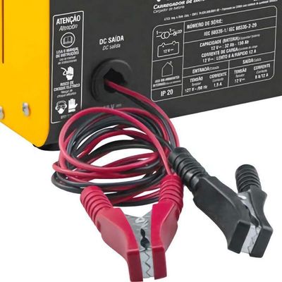 Carregador De Bateria 32-150ah 12V Cbv1600 - Vonder 110V