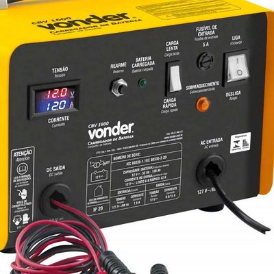 Carregador De Bateria 32-150ah 12V Cbv1600 - Vonder 110V