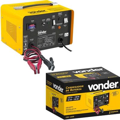 Carregador De Bateria 32-150ah 12V Cbv1600 - Vonder 110V