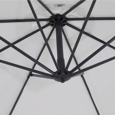 Ombrellone Suspenso Búzios Giratório 3,00m Branco Com Base Bel Lazer
