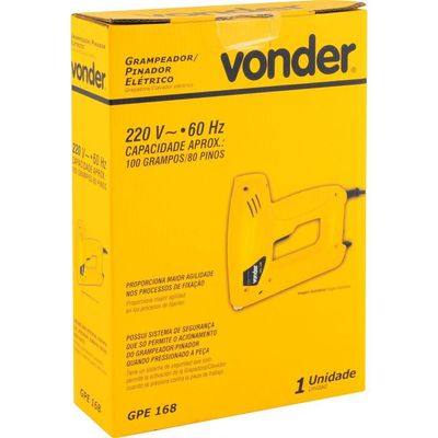 Grampeador- Pinador Elet Gpe168 Vonder 220V