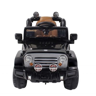 Jipe Elétrico Trilha Preto Com Controle Remoto 12V Bel Brink