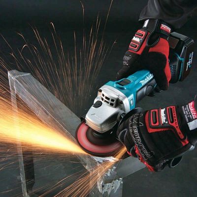 Esmerilhadeira Angular 115mm 4-1-2'' 11000 Rpm Com Bateria Carregador E Maleta Dga452rfe Makita