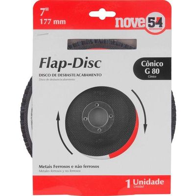 Flap-disc Cônico 7 G80 Costado Fibra - Nove54