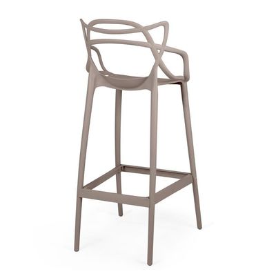 Kit 10 Banquetas Allegra Com Encosto Design Cozinha/bancada - Fendi