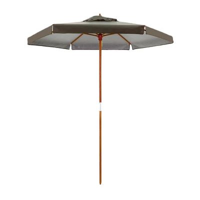 Ombrellone Madeira Cobertura Pvc 2,00m Marrom Bel Lazer