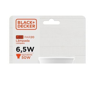 Lâmpada Led Par20 100-240v 2700k 7w Irc 80 Ip65 Black=decker