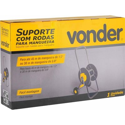 Suporte Para Mangueira Com Rodas Sem Mangueira Vonder