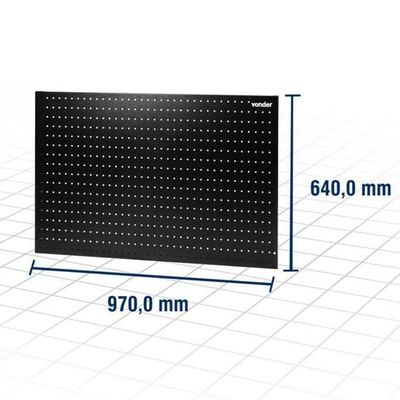 Painel Porta Ferramentas Metálico 640x970mm - Vonder