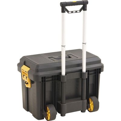 Caixa Plástica Para Ferramentas Baú 620x440x445mm Com Rodas