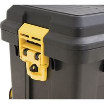 Caixa Plástica Para Ferramentas Baú 620x440x445mm Com Rodas