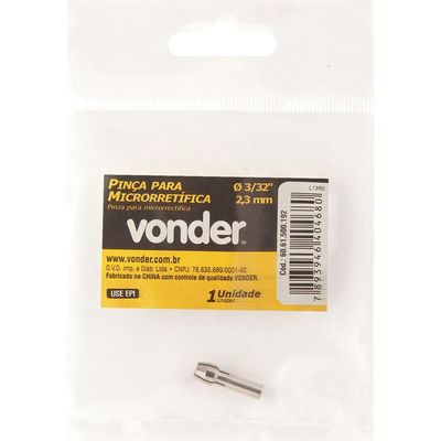 Pinça 2,3mm Para Microrretífica - Vonder