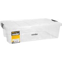 Caixa Plástica Ferram Baú 620x405x175mm S- Alça Transp